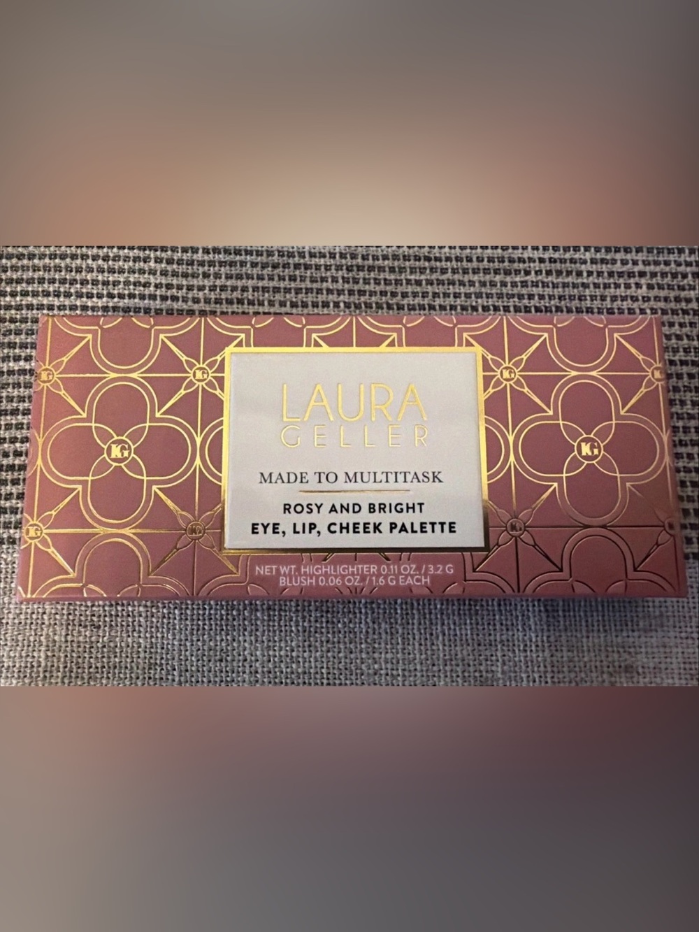 Laura Geller Rosy and Bright Eye, Lip & Cheek Palette - Rose Gold